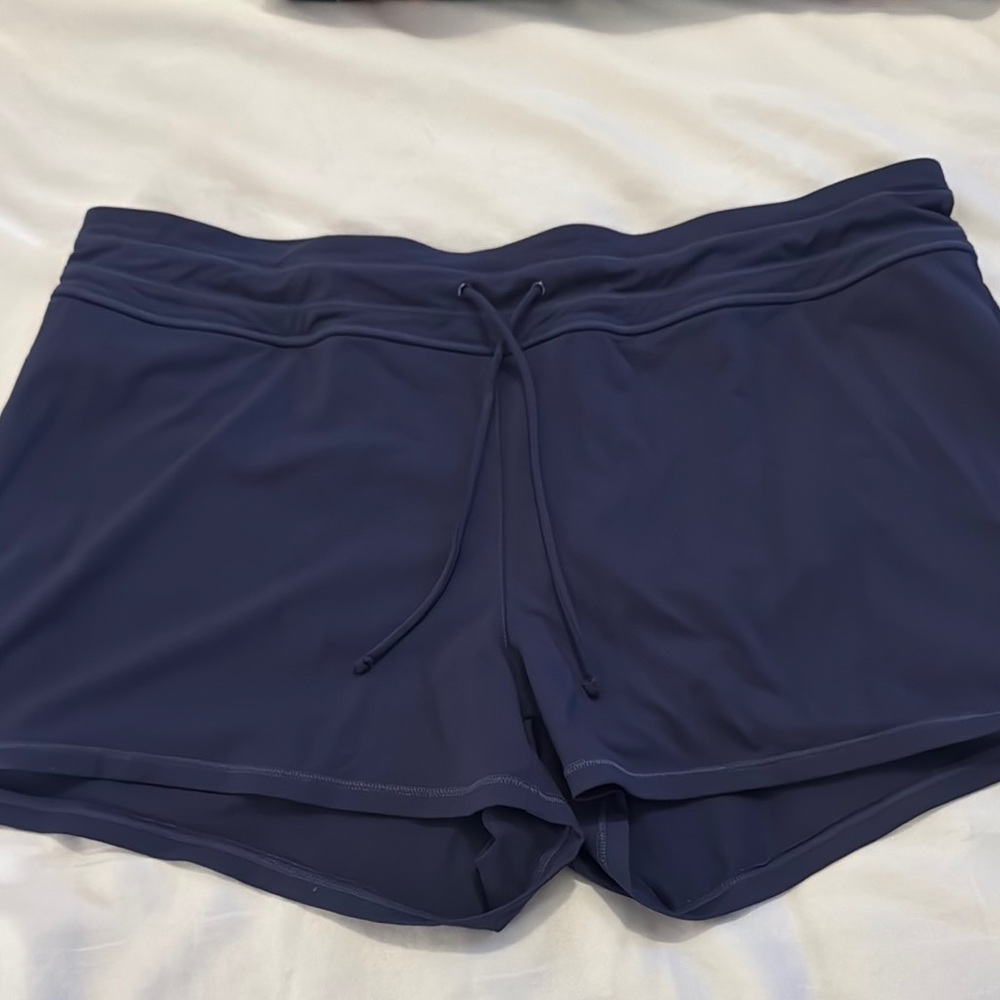 Athleta Blue Athletic Swim Shorts